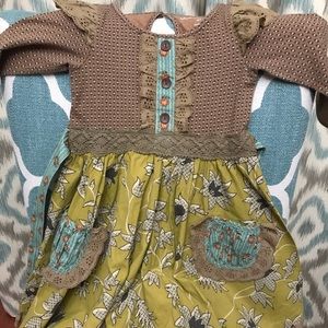 Girls Mustard Pie Dress 4T